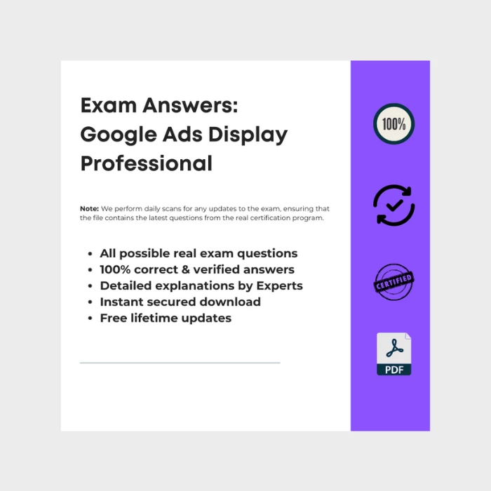 Google Ads Display Professional Certification Answers